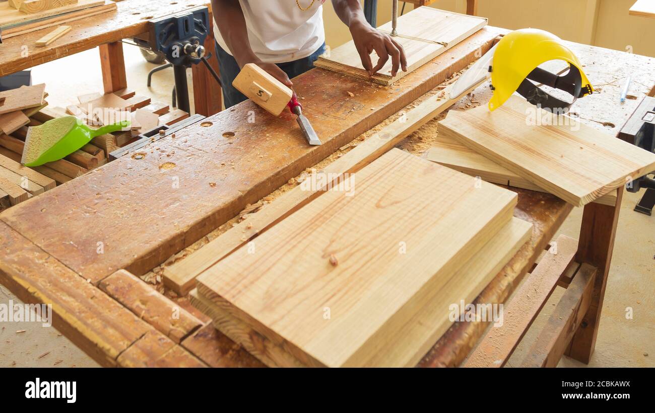 Wooden Mallet Scalpello Falegnameria Incisione Legno Carpenter Strumento 