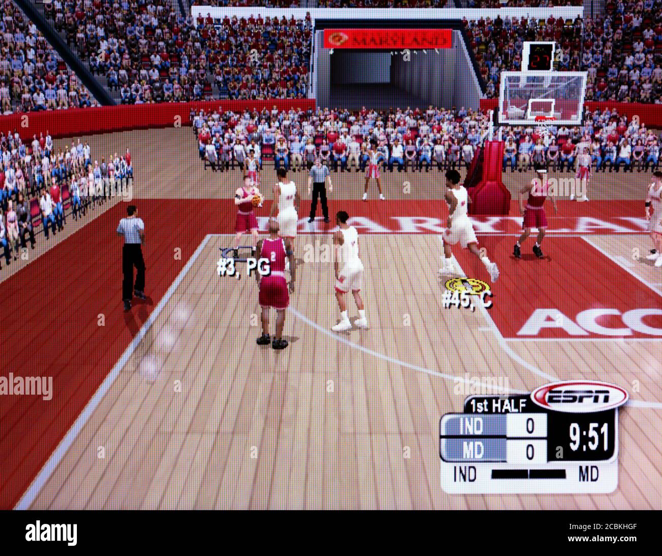 NCAA College Basketball 2K3 - Nintendo Gamecube Videogame - Editoriale utilizzare solo Foto Stock