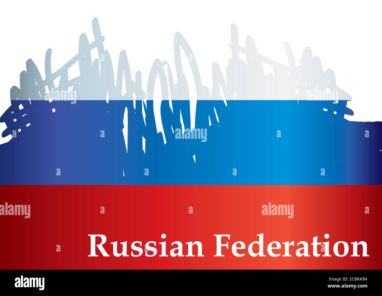 Bandiera della Russia, Federazione Russa. Bandiera russa. Modello per il design del premio, un documento ufficiale con la bandiera della Russia. Illustrazione Vettoriale