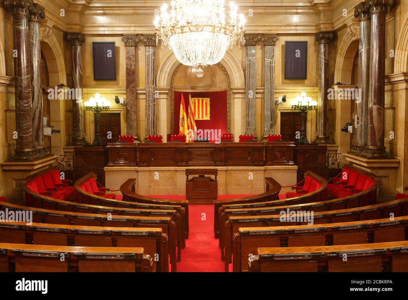 Camera del Parlamento della Catalogna, Parc de la Ciutadella, Barcellona, Spagna Foto Stock
