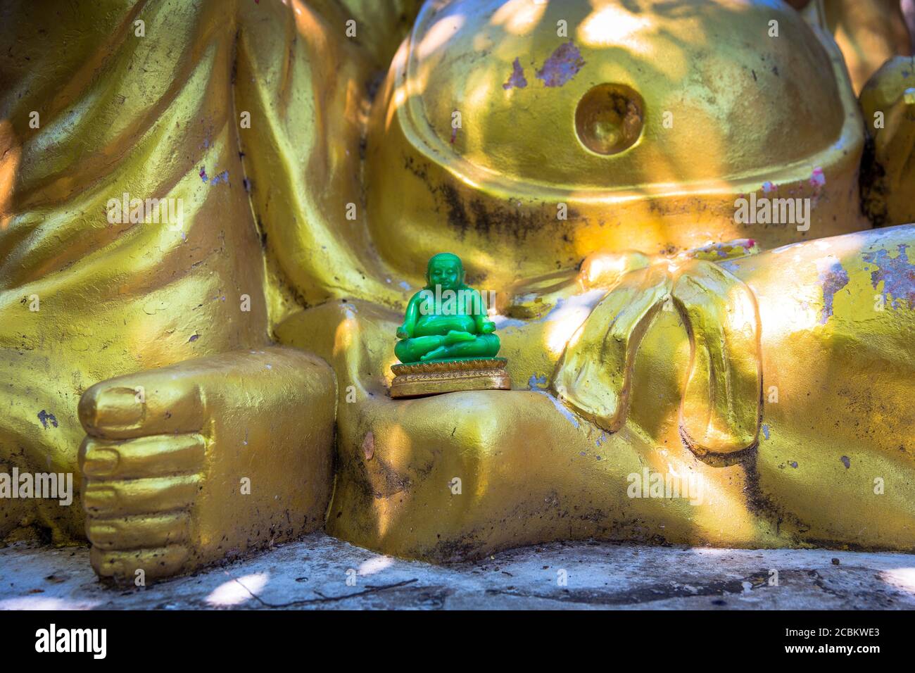 Buddha, città storica di Ayutthaya, Thailandia Foto Stock