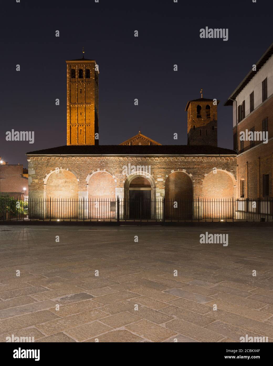 Basilica di SantAmbrogio (Basilica di SantAmbrogio), Milano, Italia Foto Stock