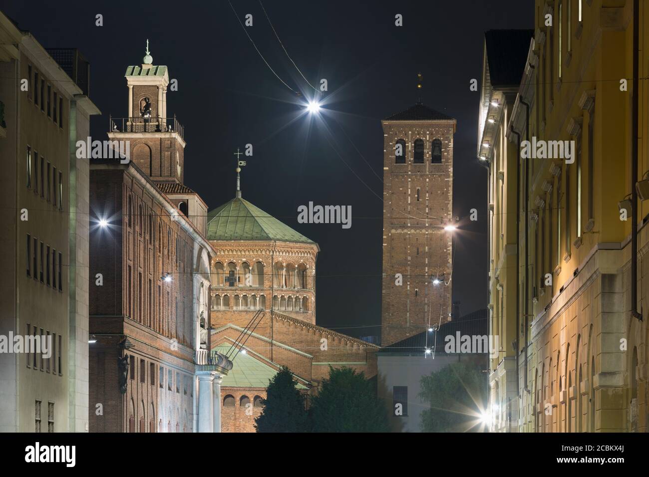Basilica di SantAmbrogio (Basilica di SantAmbrogio), Milano, Italia Foto Stock