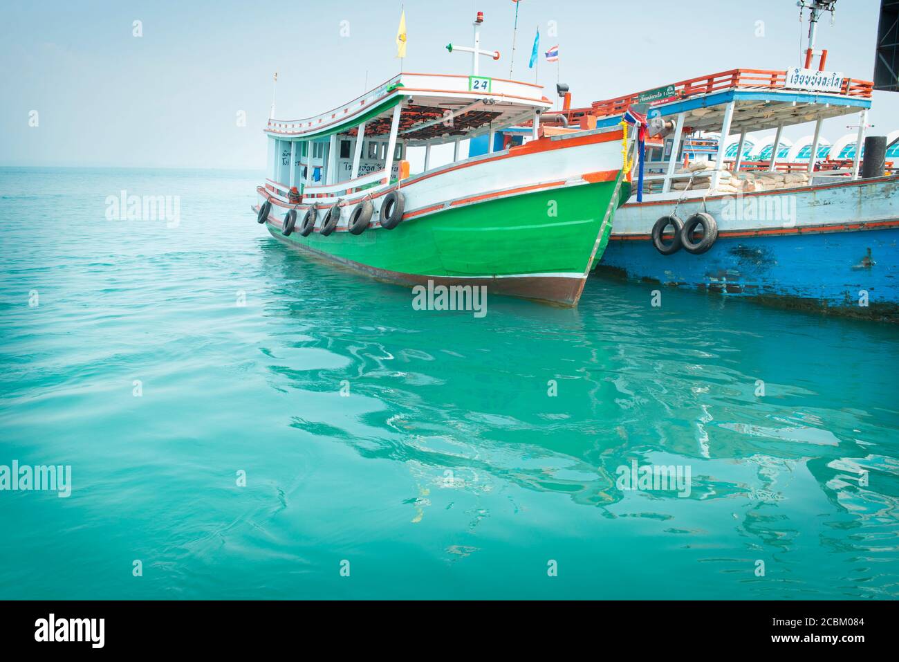 Barche tradizionali tailandesi Foto Stock