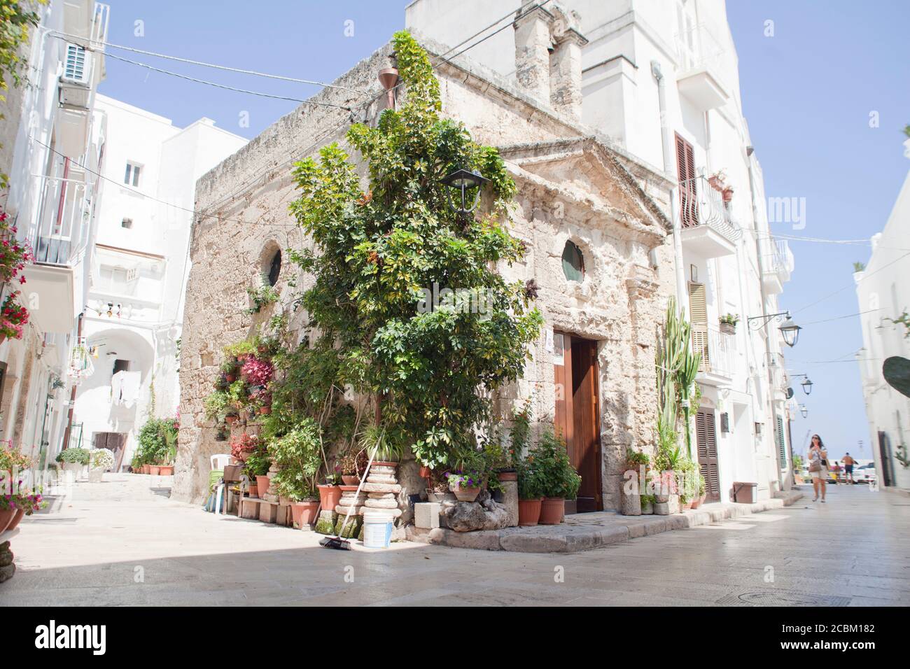Edificio tradizionale, Monopoli, Puglia, Italia Foto Stock