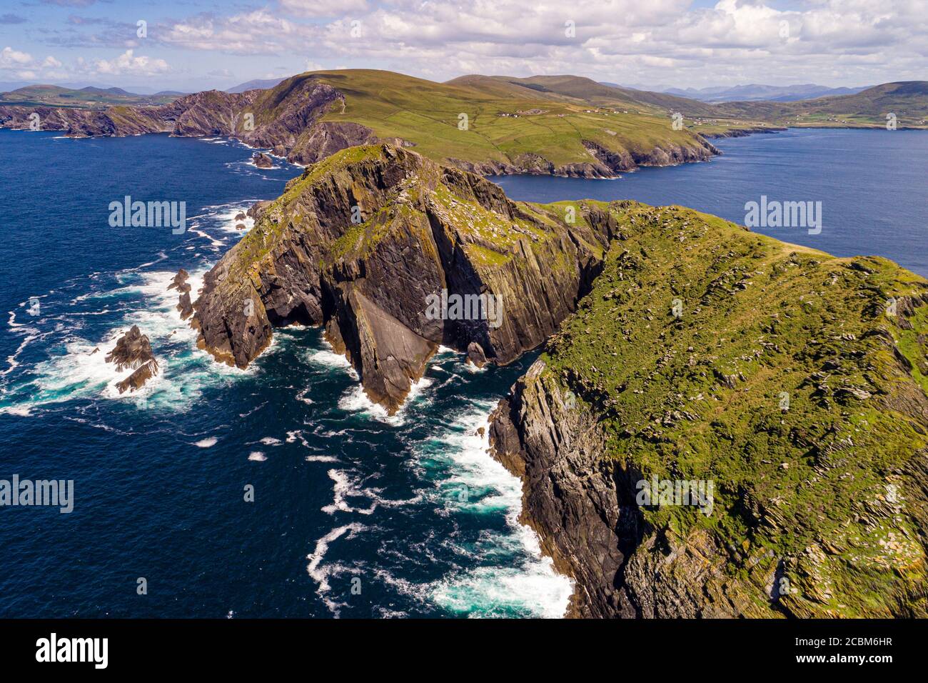 Puffin Island, Penisola di Iveragh, Contea di Kerry, Irlanda Foto Stock