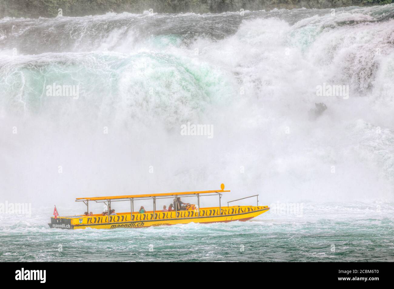 Cascate del Reno, Neuhausen am Rheinfall, Sciaffusa, Svizzera, Europa Foto Stock