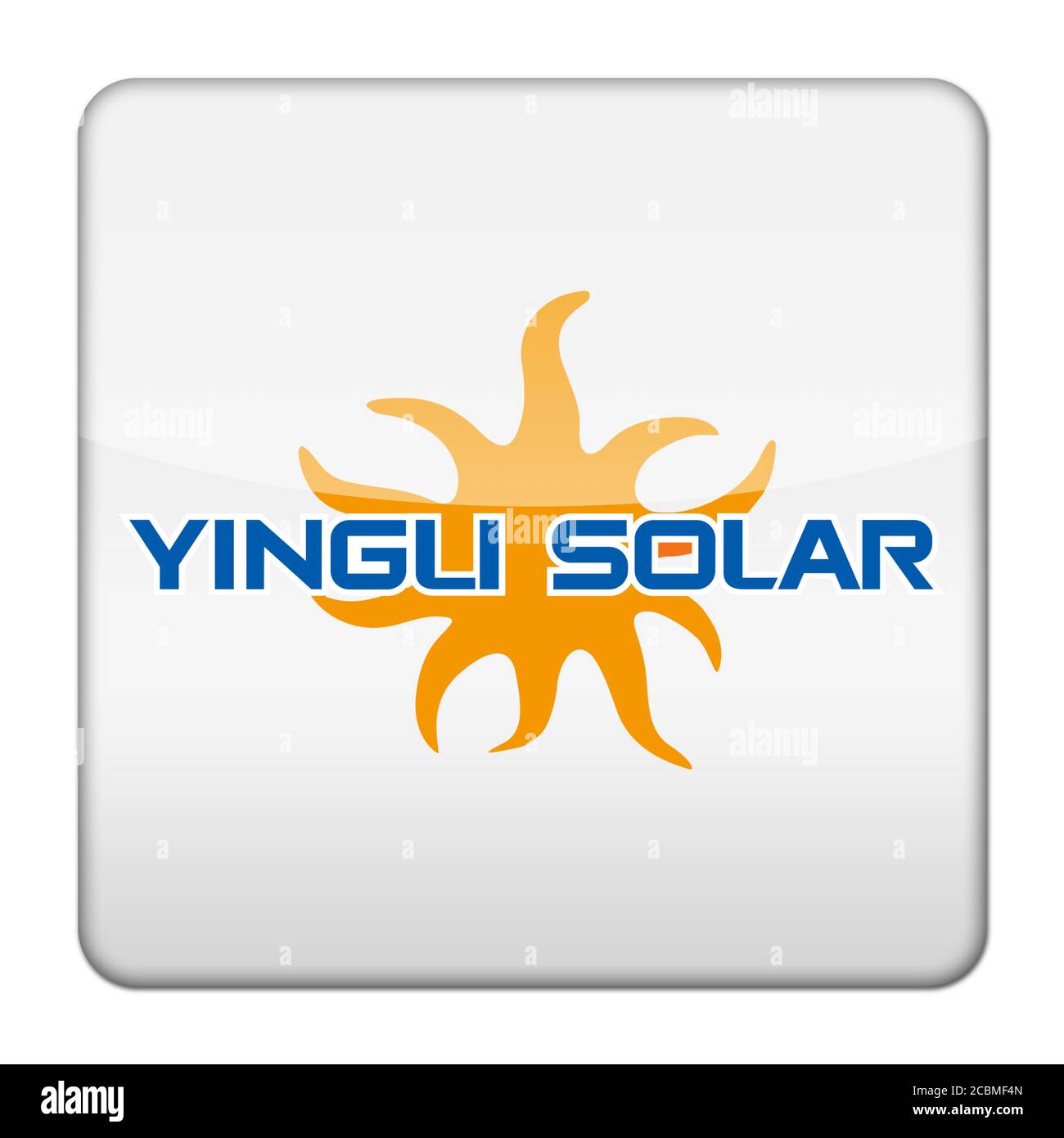 Yingli Solar logo icona isolato pulsante app Foto Stock