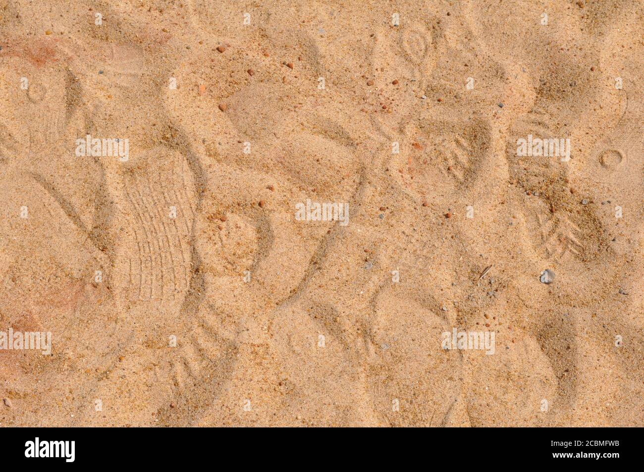 Sabbia. Spiaggia o sabbia fluviale utilizzati nella costruzione civile, zoom foto, texture stile, scena o sfondo astratto, foto a colori, Brasile, Sud America Foto Stock