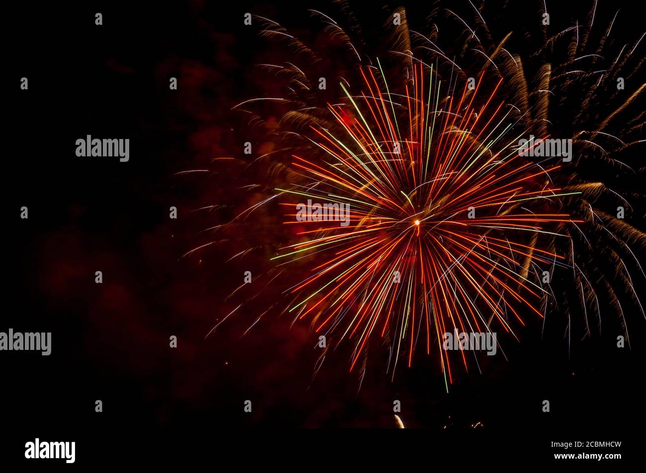 Fuochi d'artificio a Vancouver, British Columbia, Canada. Foto Stock Fuochi d'artificio a Vancouver, British Columbia, Canada. Foto Stock