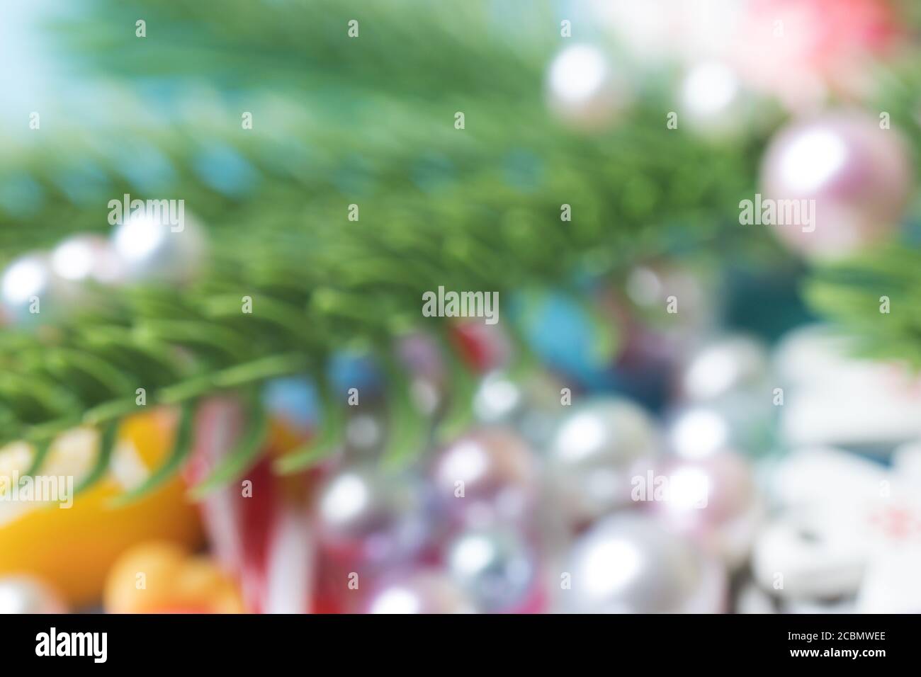 Capodanno e Natale sfondo colorato con sfocatura radiale Foto Stock