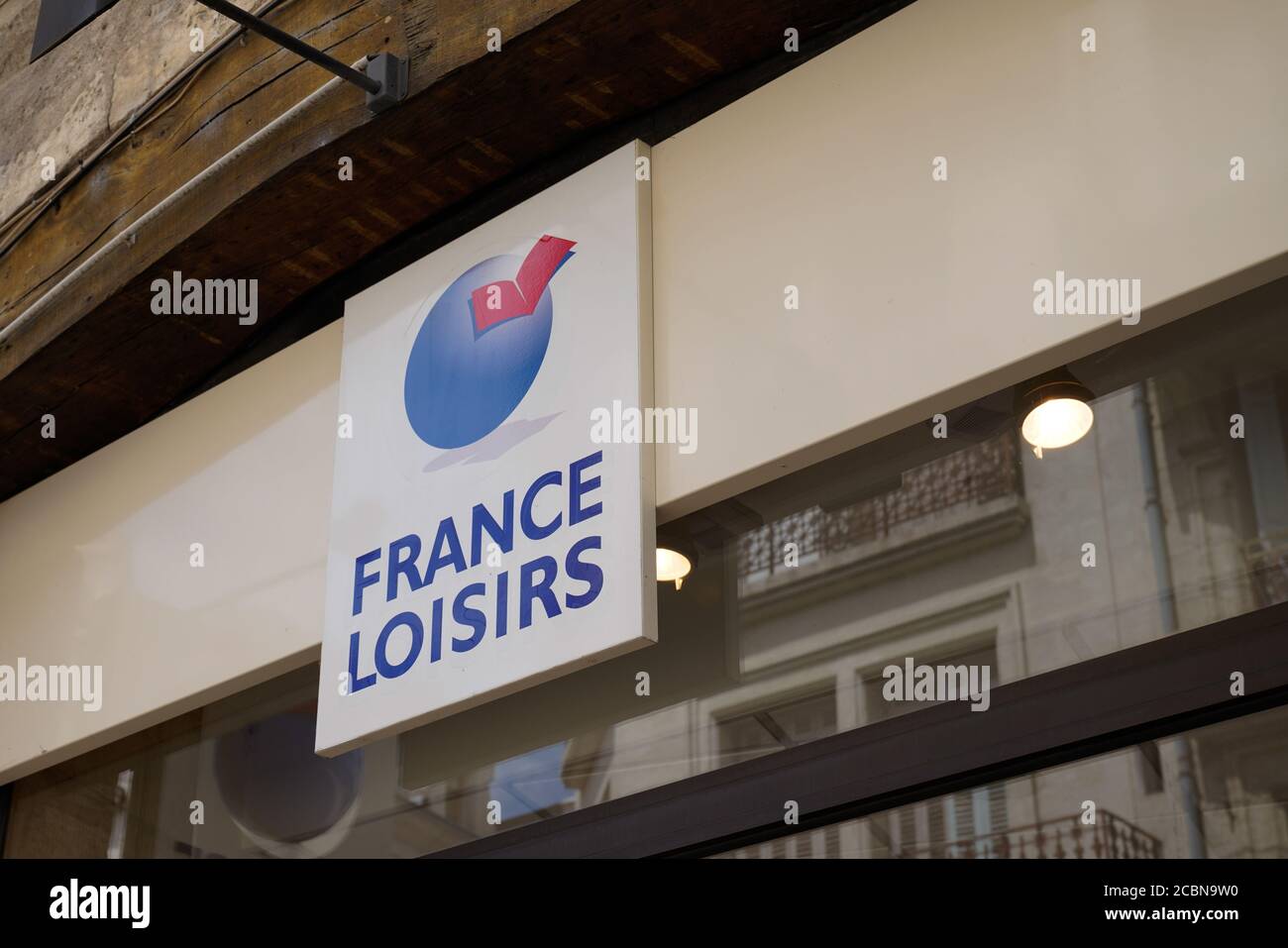 Bordeaux , Aquitaine / Francia - 08 10 2020 : francia logisirs logo e testo del segno di libreria negozio di facciata edificio negozio Foto Stock