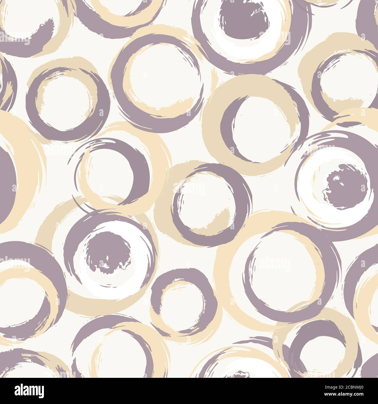 motivo di sfondo senza cuciture, con cerchi, tratti di vernice e schizzi Illustrazione Vettoriale