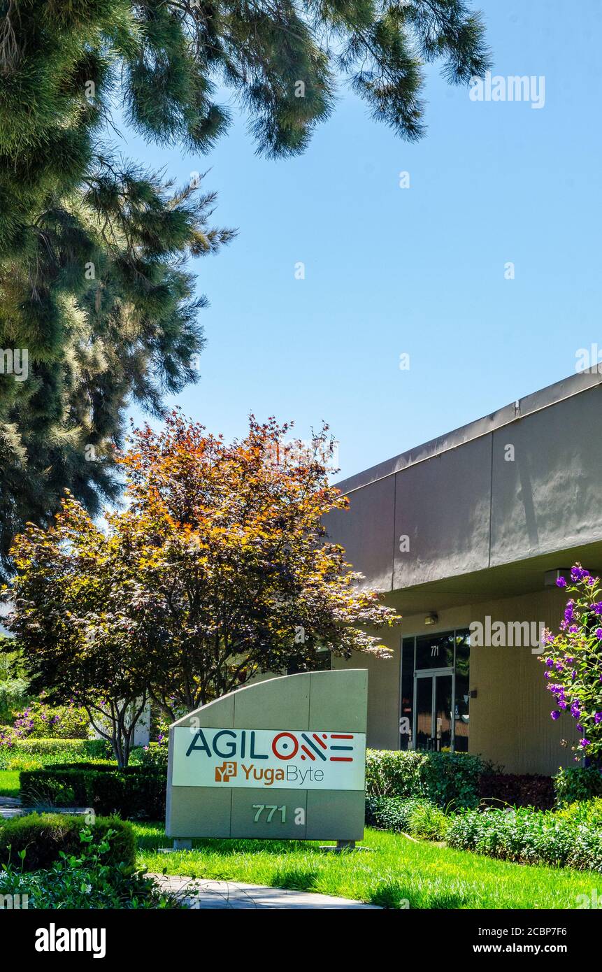 Uffici della piattaforma di marketing predittivo basata su cloud di Agilone a Sunnyvale, California Stati Uniti Silicon Valley Foto Stock