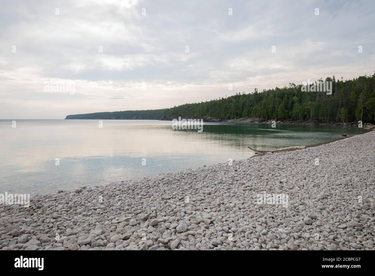 Georgian Bay da Little Cove Trail a Tobermory ontario Foto Stock