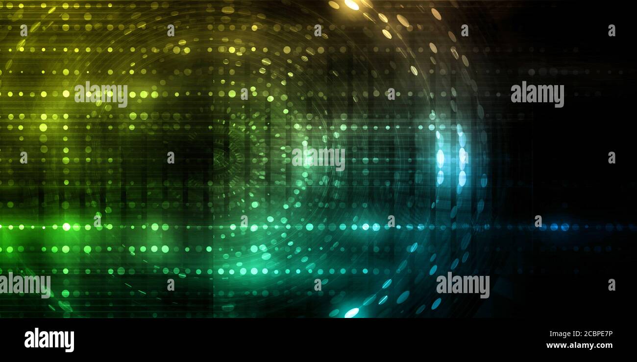 Integrazione globale delle tecnologie come un concetto Foto Stock