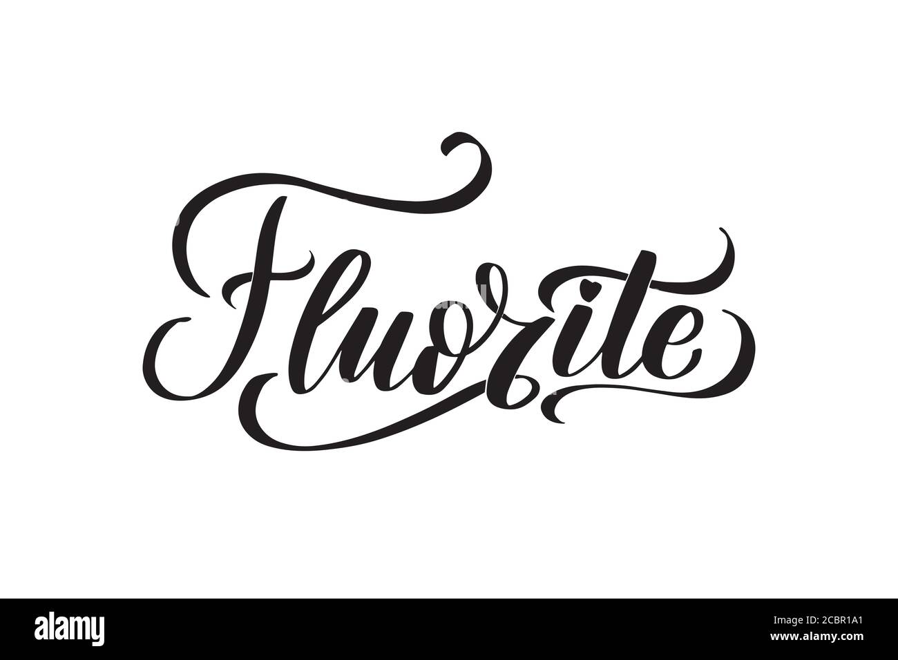 Vettore illustrazione di calligrafia isolati su sfondo bianco. Illustrazione Vettoriale