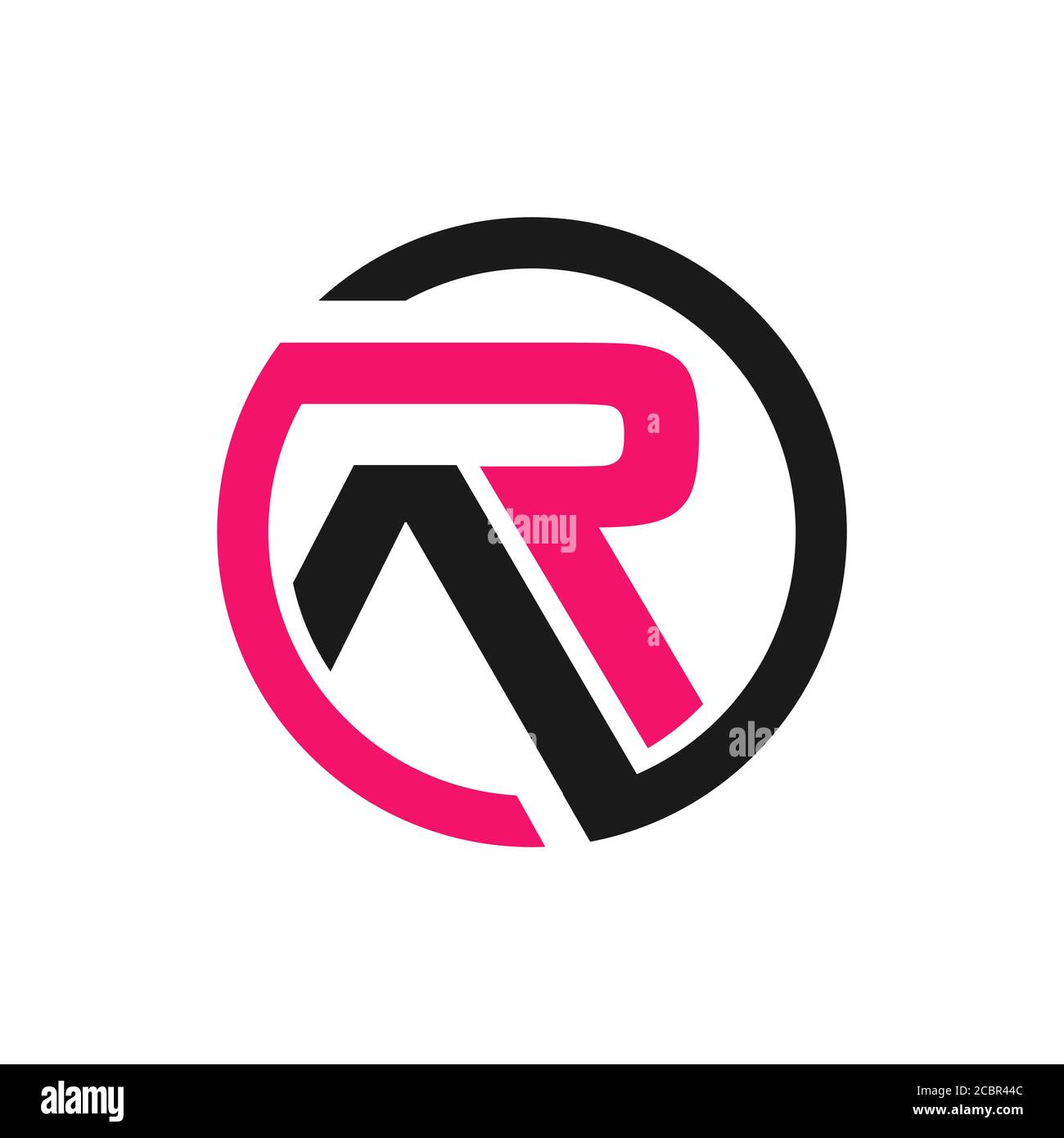 Initial RA Letter R un vettore di progettazione del logo. Illustrazioni creative e moderne del concetto grafico Illustrazione Vettoriale