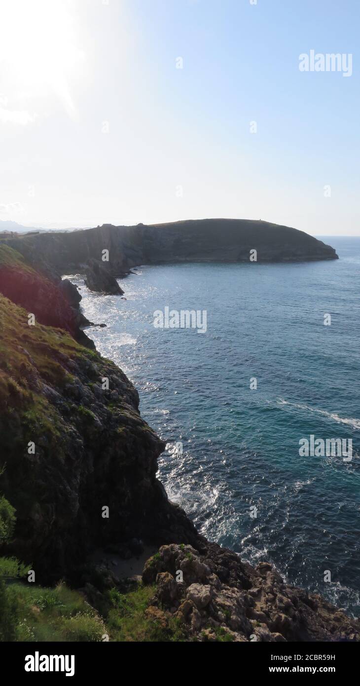 Llanes Cliff Foto Stock