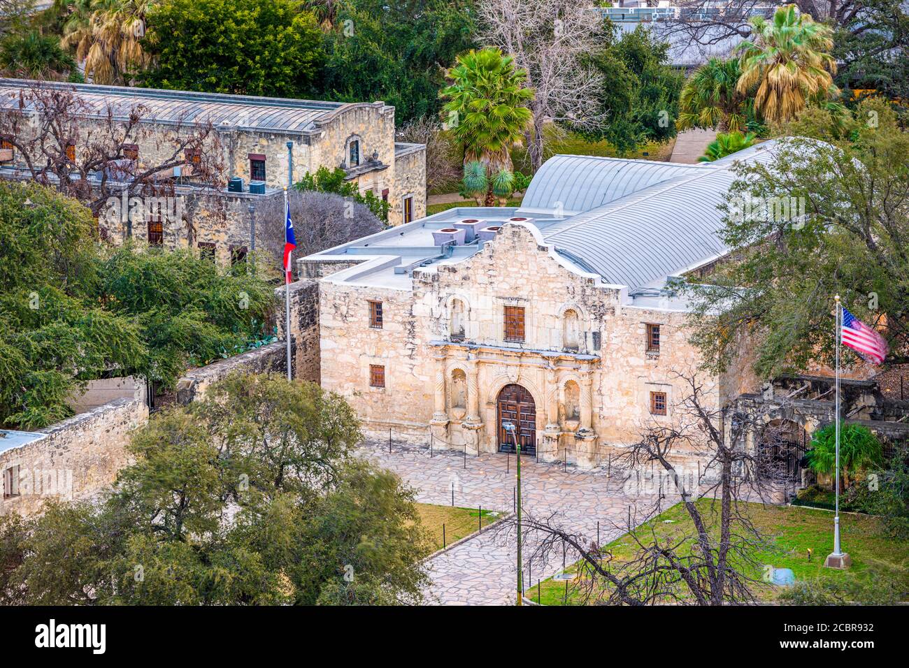 La Alamo in San Antonio, Texas, Stati Uniti d'America. Foto Stock