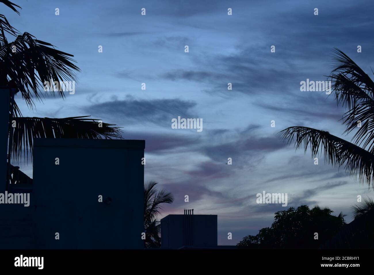 vista pittoresca del tramonto Foto Stock