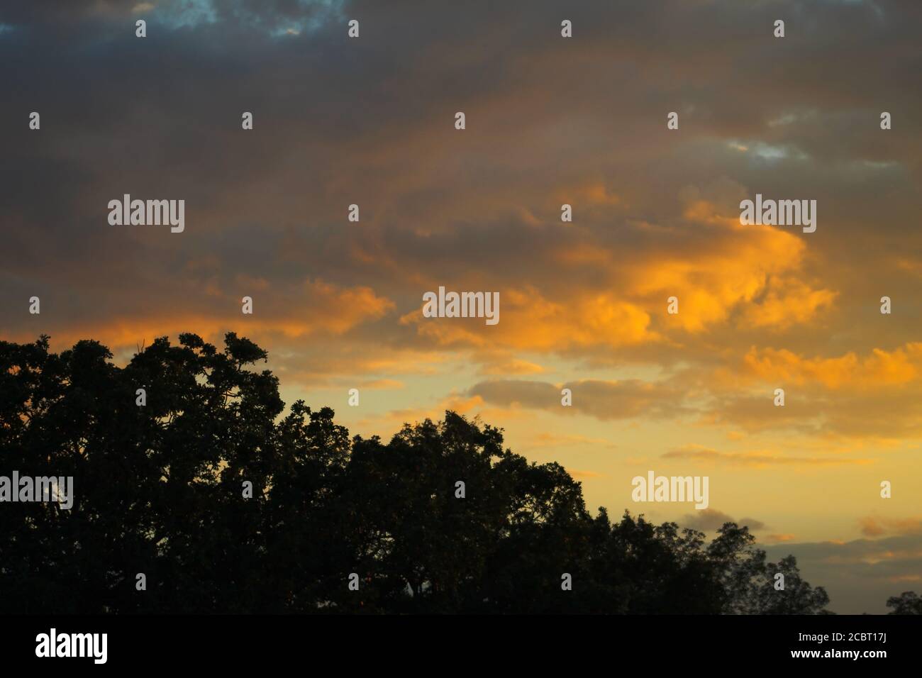 Dopo la tempesta, tramonto negli Ozarks, Arkansas Stati Uniti Foto Stock