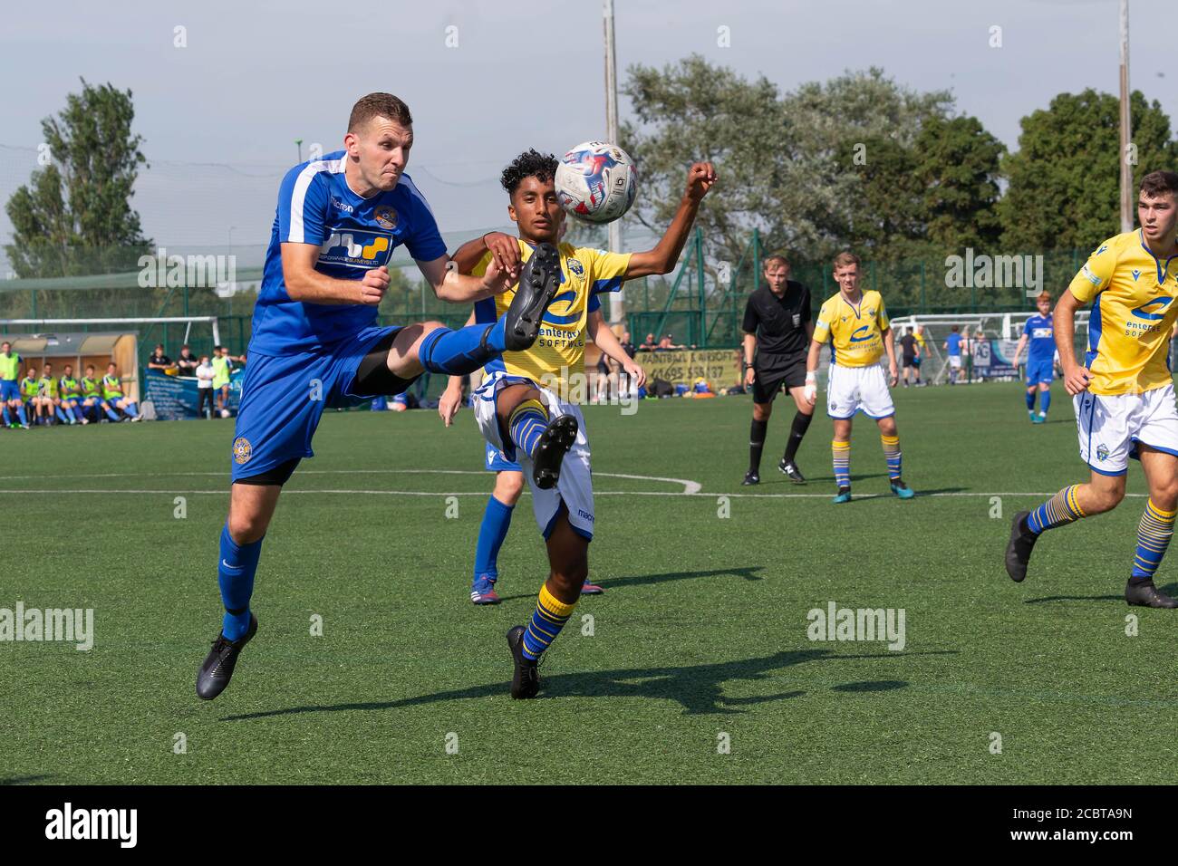 Le amicizie pre-stagione iniziano per le società calcistiche non di campionato a Cheshire e Lancashire Credit: John Hopkins/Alamy Live News Foto Stock