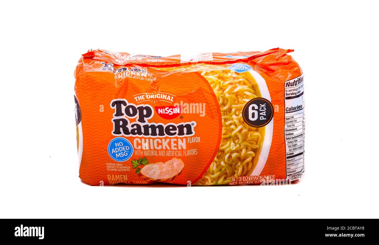 Confezione di tagliatelle Ramen Foto Stock