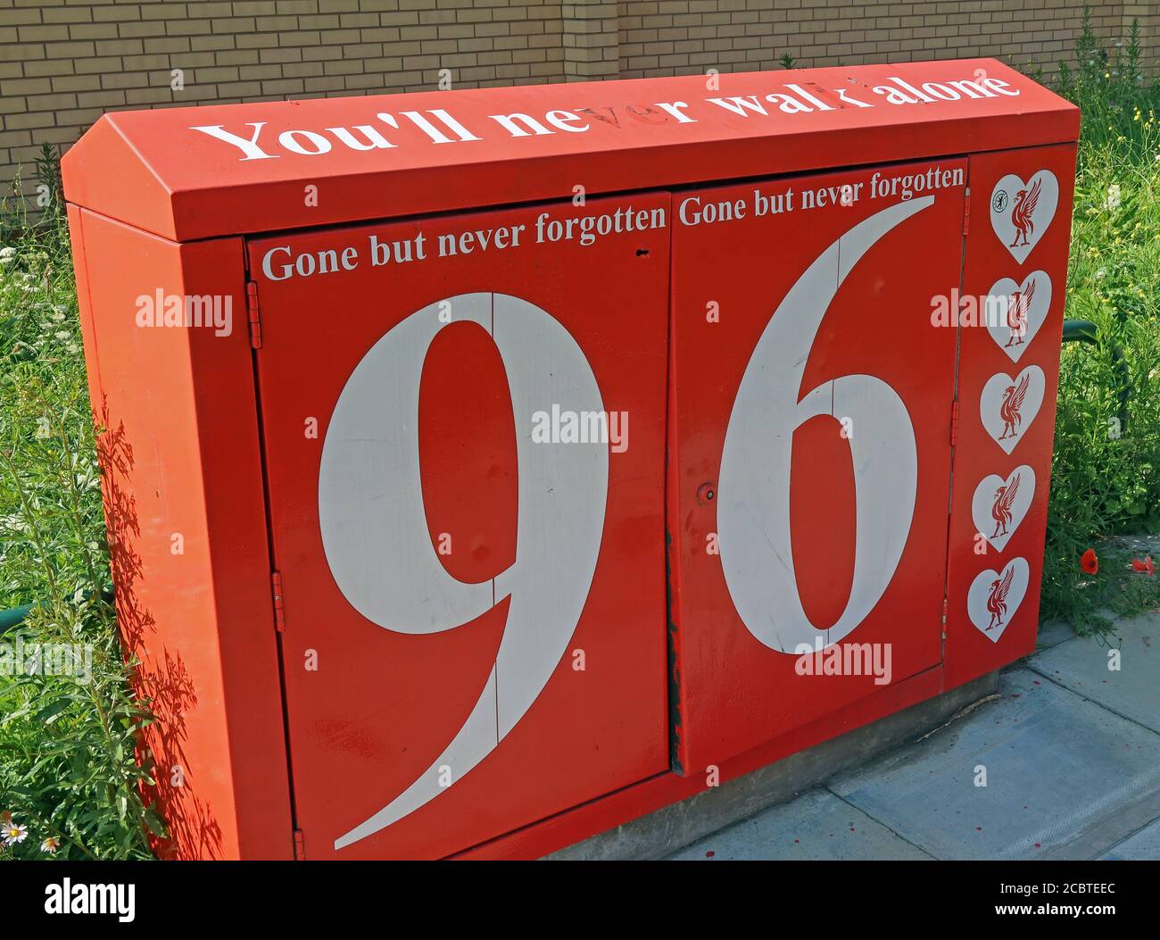 96, Hillsborough Disaster, LFC, Liverpool Football Club, Anfield, Premier League, Merseyside, North West England, UK, L4 2UZ Foto Stock