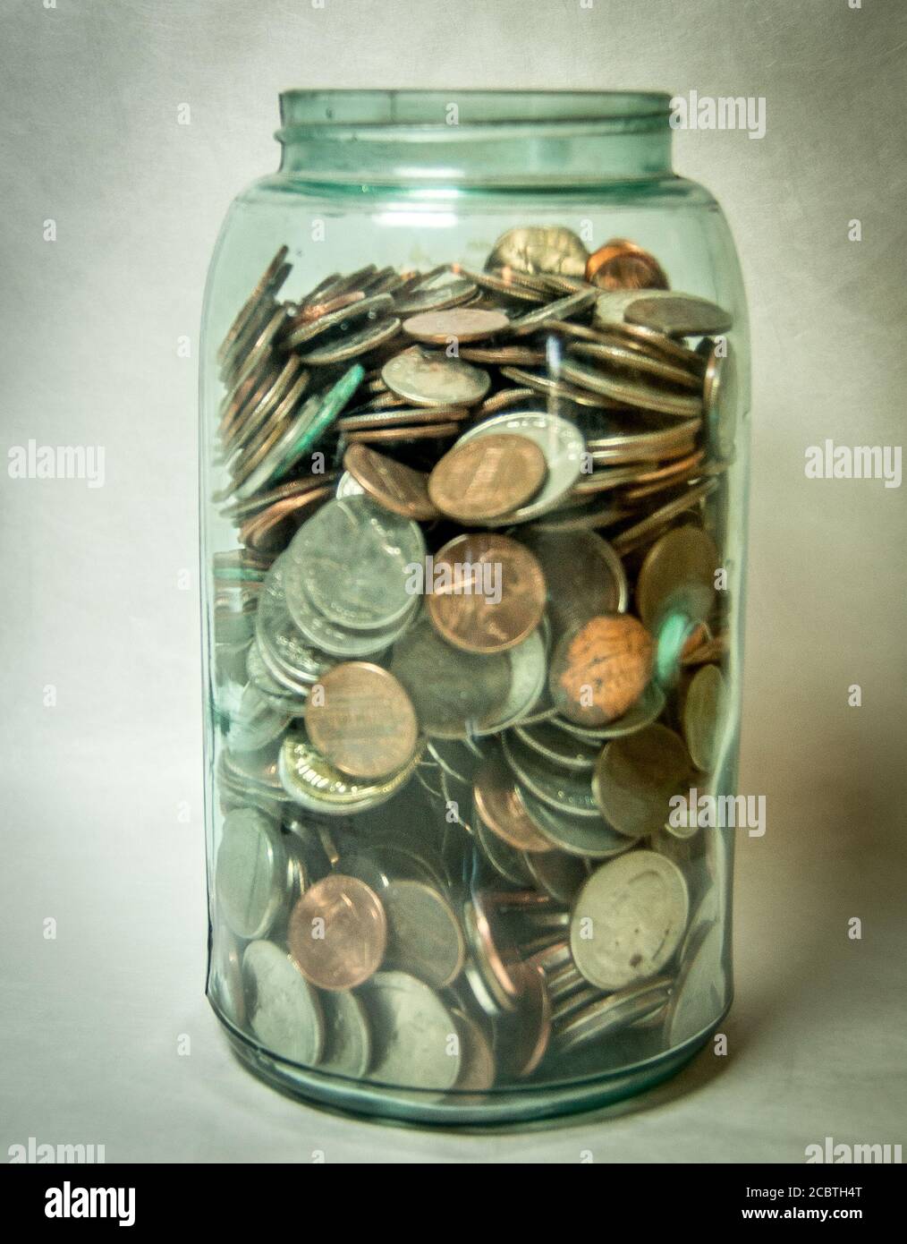 Risparmio del vasetto di moneta Foto Stock