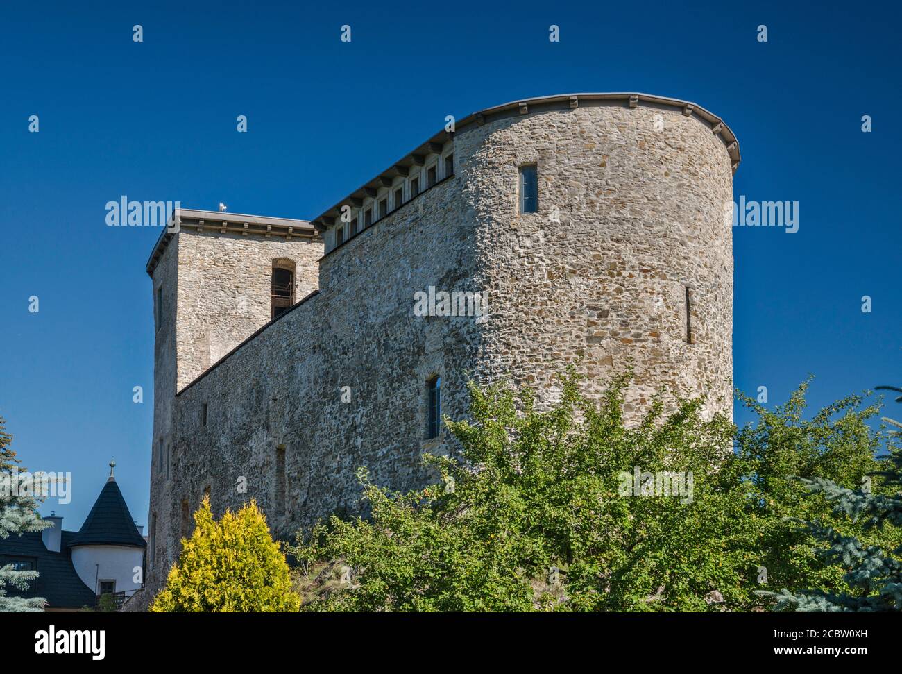 Castello medievale di Liptovsky Hradok, zona di Liptov, regione di Zilina, Slovacchia Foto Stock