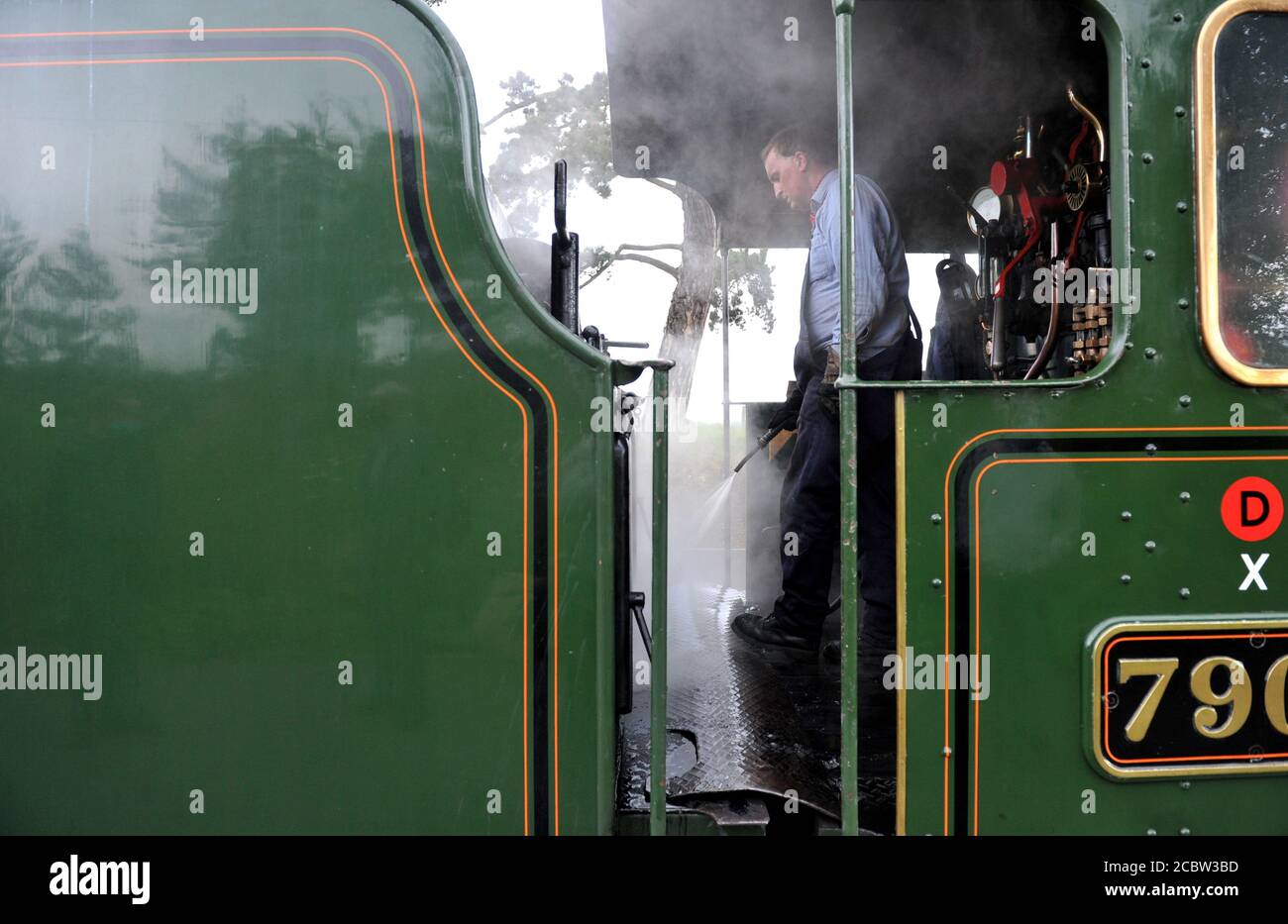 La ferrovia a vapore di Gloucestershire Warwickshire è in funzione questo fine settimana dai primi treni dall'inizio del blocco. Foto Stock
