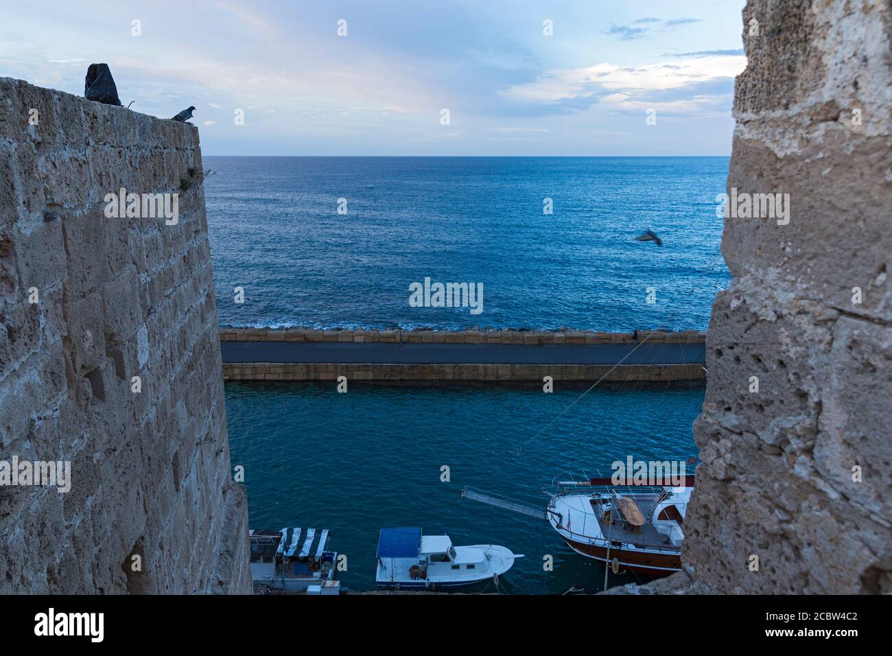 Kyrenia; Girne; Festung, Hafen; Türkische Republik Nordzypern Foto Stock
