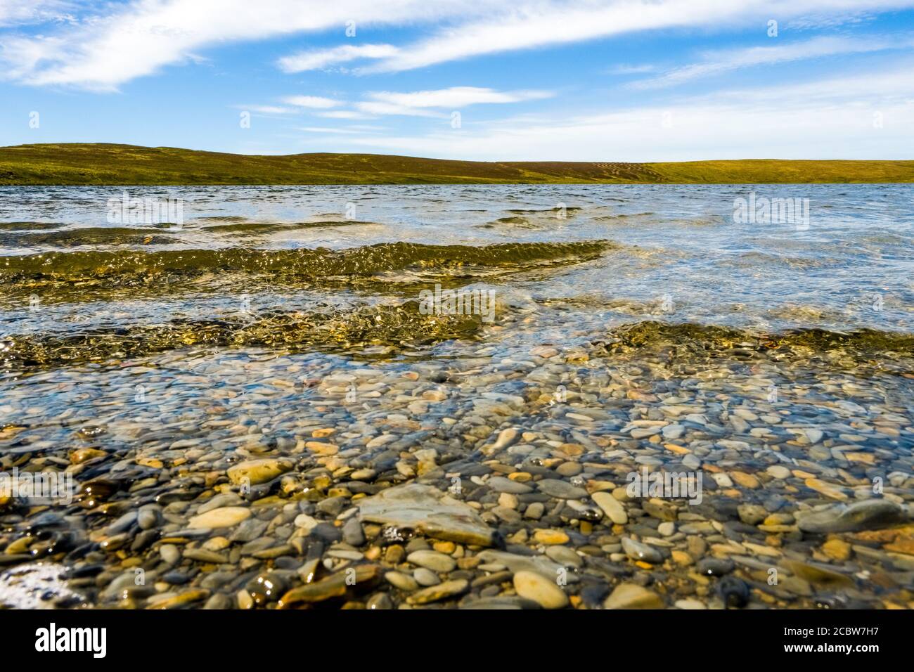 Glasslyn un piccolo lago montano nella parte centrale del Galles Una riserva naturale del Montgomeryshire Wildlife Trust Foto Stock
