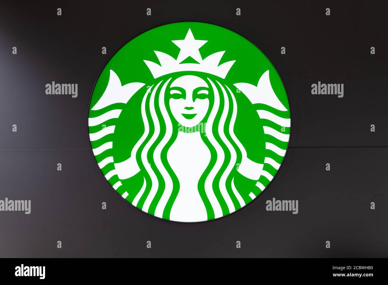 TAIPEI, TAIWAN - CIRCA maggio 2018: Starbucks Coffee Company, è una delle caffetterie più popolari al mondo. Foto Stock