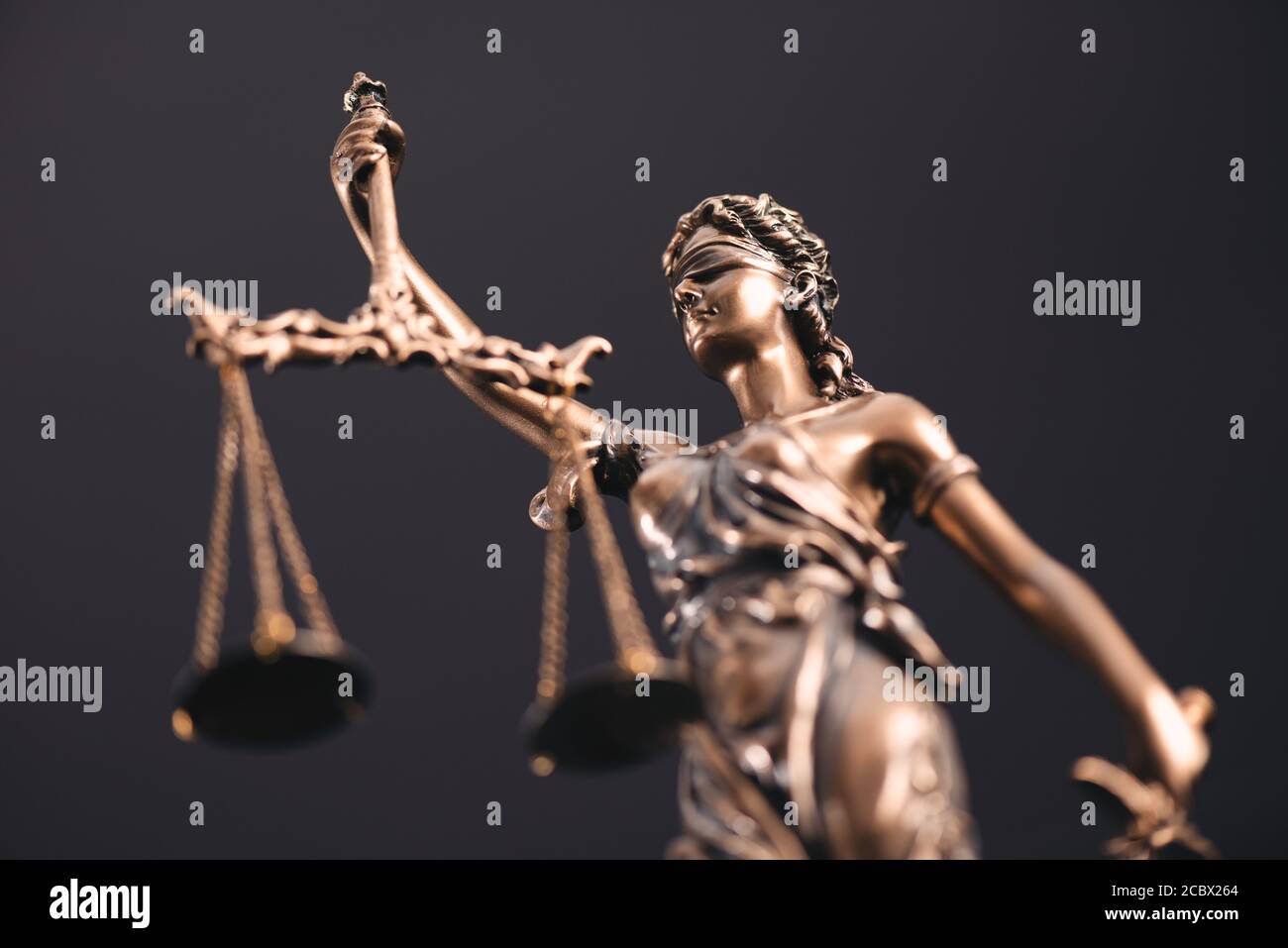 Diritto, legale, concetto di giudice. Composizione della giustizia della signora Foto Stock