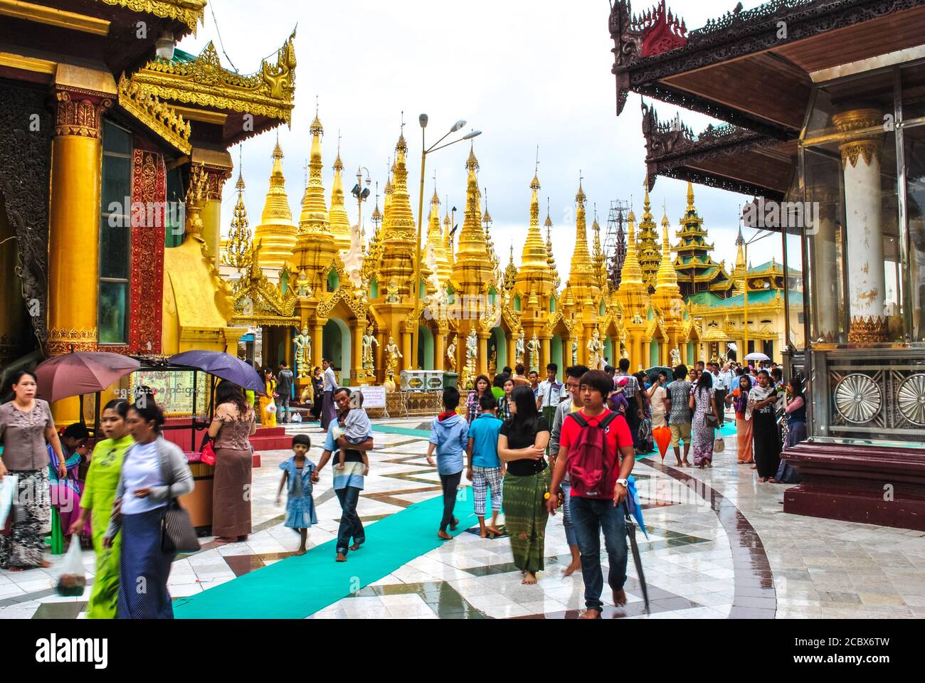 Shwedagon pagoda Foto Stock