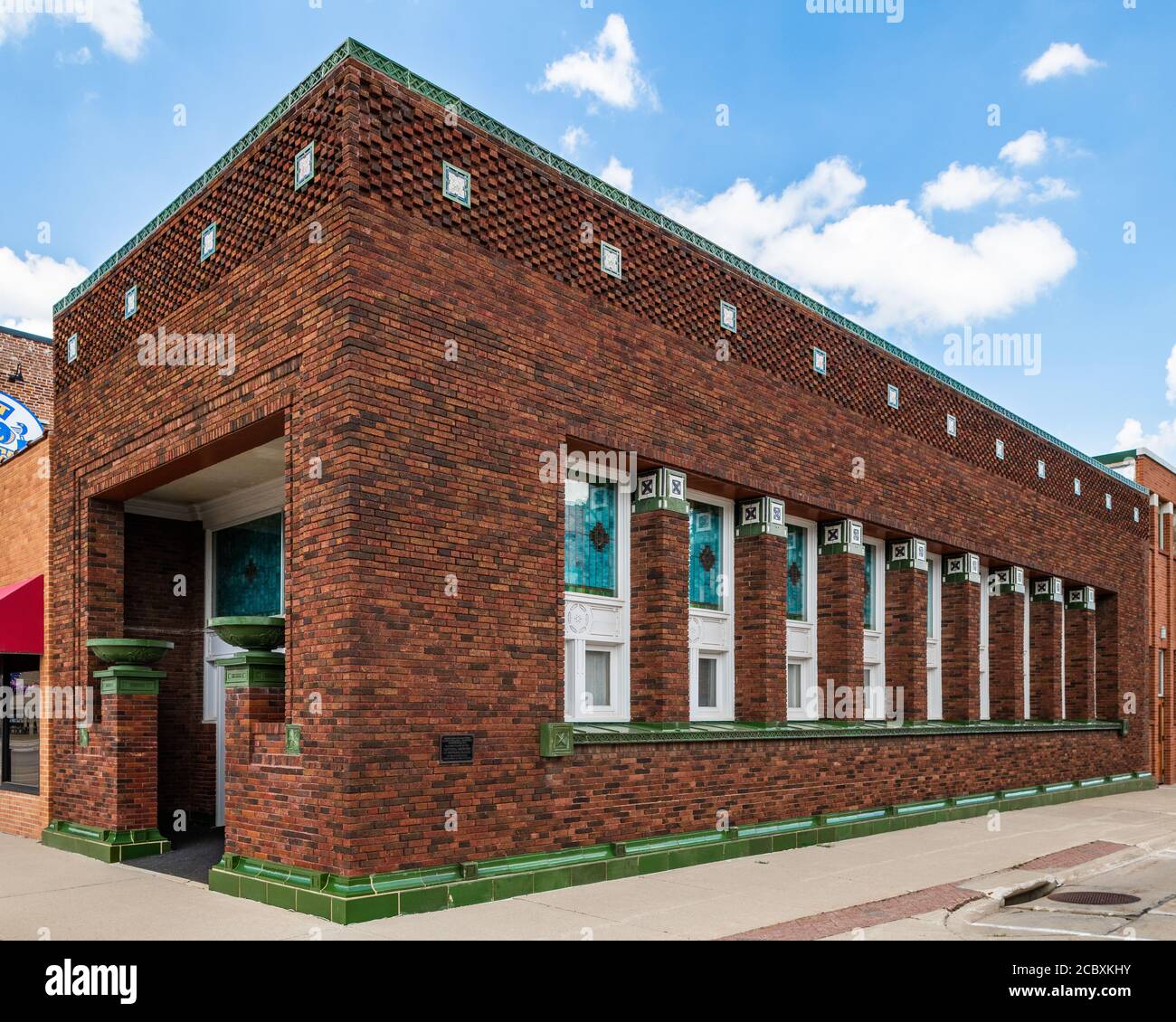 Land and Loan Office Building progettato da Louis Sullivan Foto Stock