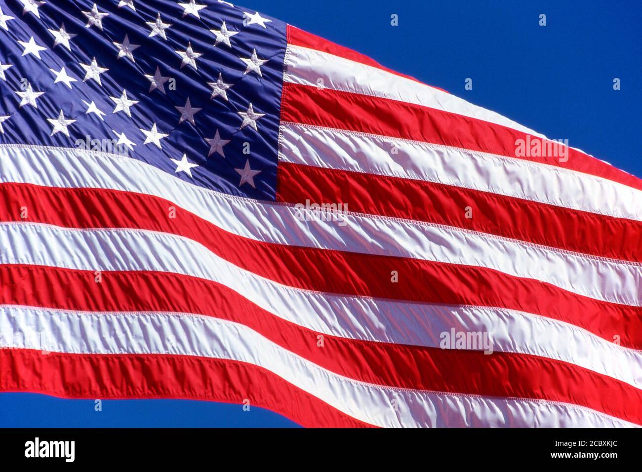 Bandiera americana bandiere degli Stati Uniti Foto Stock