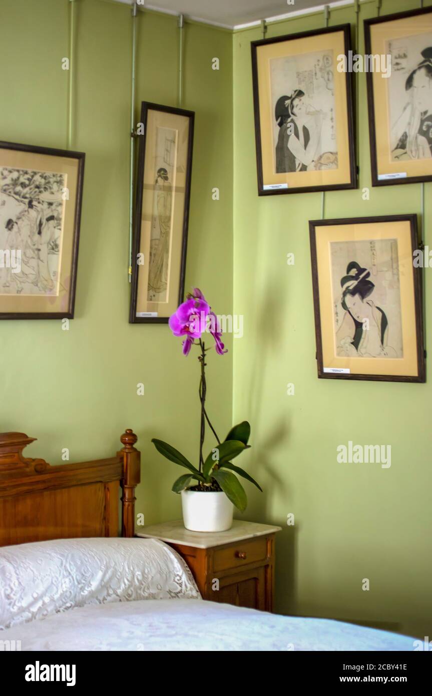 Casa di Monet a Giverny, Francia Foto Stock