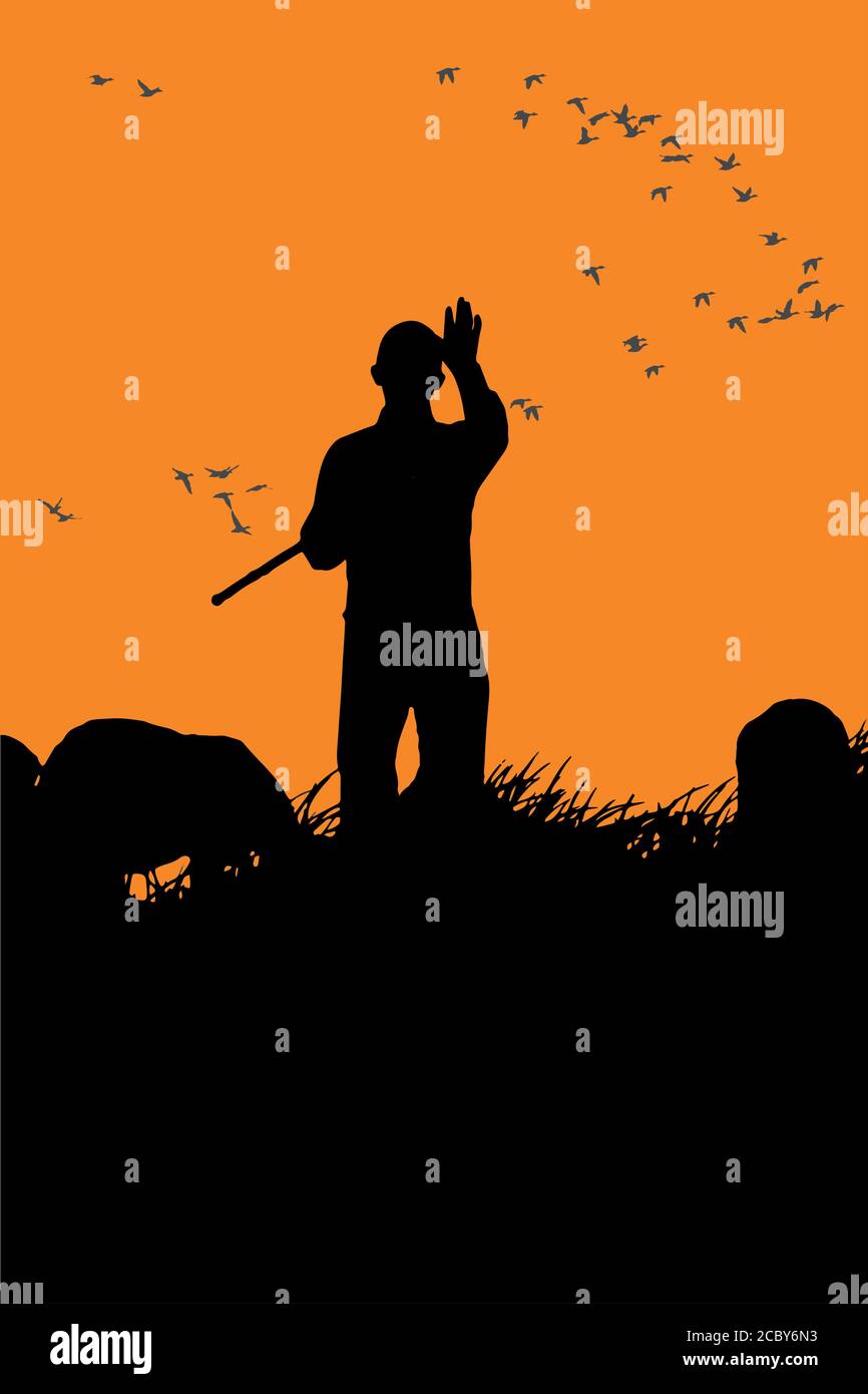 Sheepman e pecora. Immagine vettoriale. Sfondo bianco. Illustrazione Vettoriale