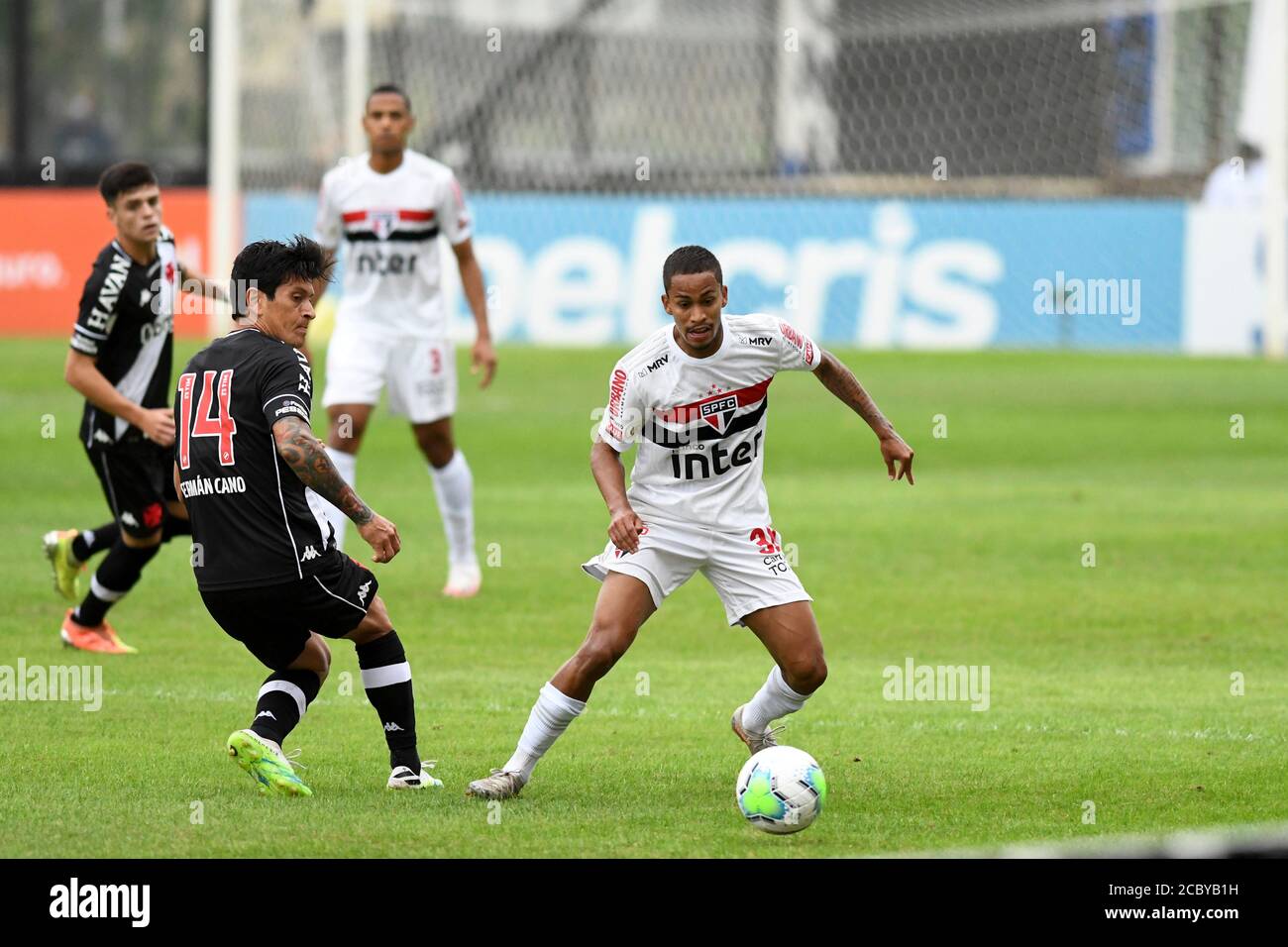 Rio, Brasile - 16 agosto 2020: Paulinho giocatore in partita tra Vasco e Sao Paulo dal campionato brasiliano nello stadio Sao Januario Foto Stock