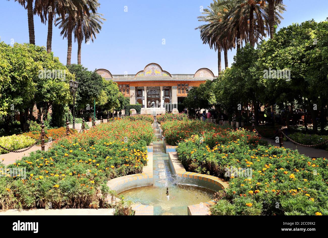Casa Qavam Ghavam al giardino di Shiraz University (Narenjestan-e Ghavam), Shiraz, Iran. Patrimonio mondiale dell UNESCO Foto Stock