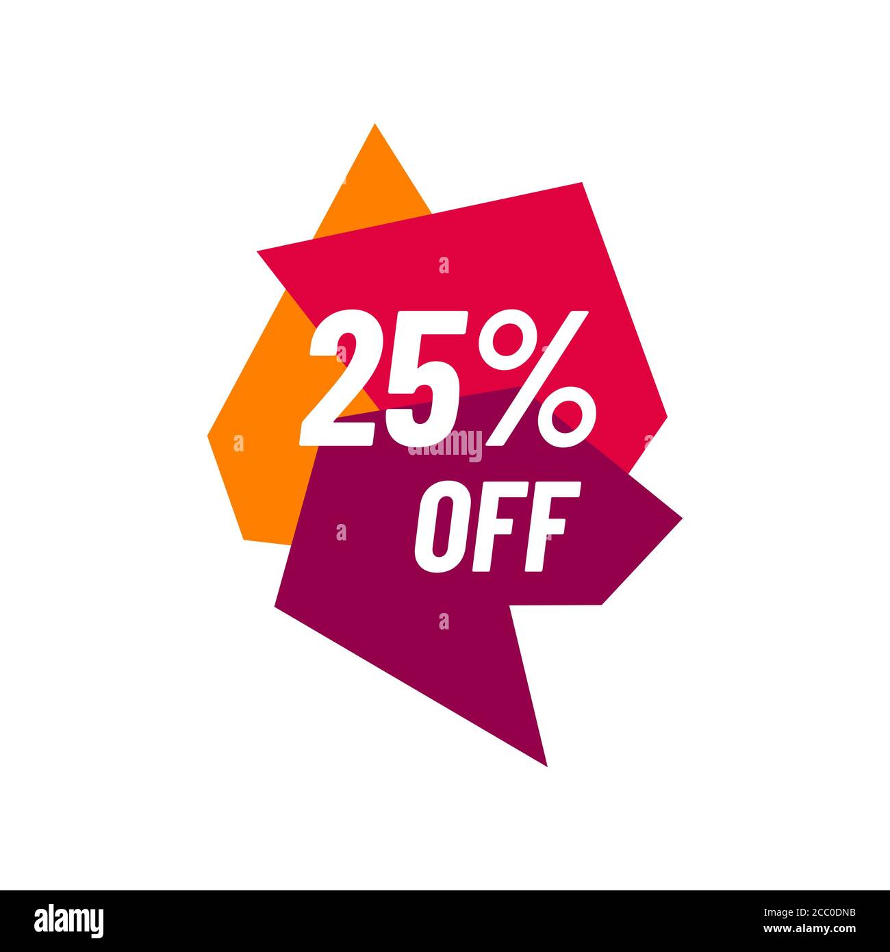 25% di sconto Vendita 25% di sconto Marketing Promotional Poster Banner Progettare l'illustrazione vettoriale Illustrazione Vettoriale