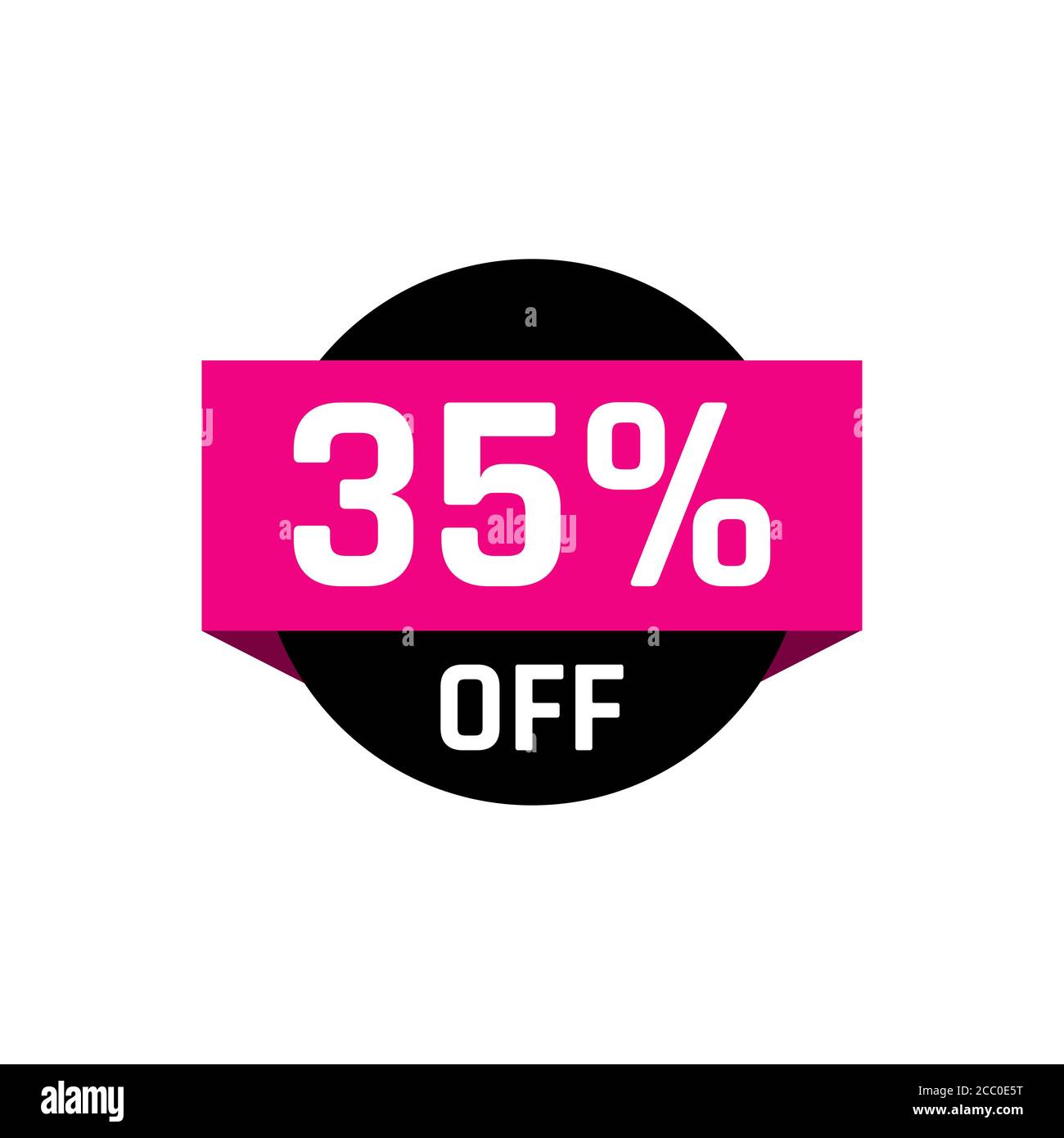 35% di sconto Vendita 35% di sconto Marketing Promotional Poster Banner Modello vettoriale del progetto Illustrazione Vettoriale