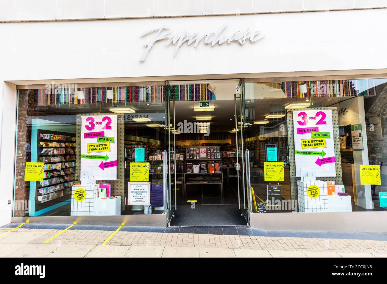 Cancellatori Paperchase, stazionario Paperchase, negozio Paperchase, negozio di carte, paperchase, Lincoln City, Lincolnshire, Regno Unito, Inghilterra, negozio, negozio, Foto Stock