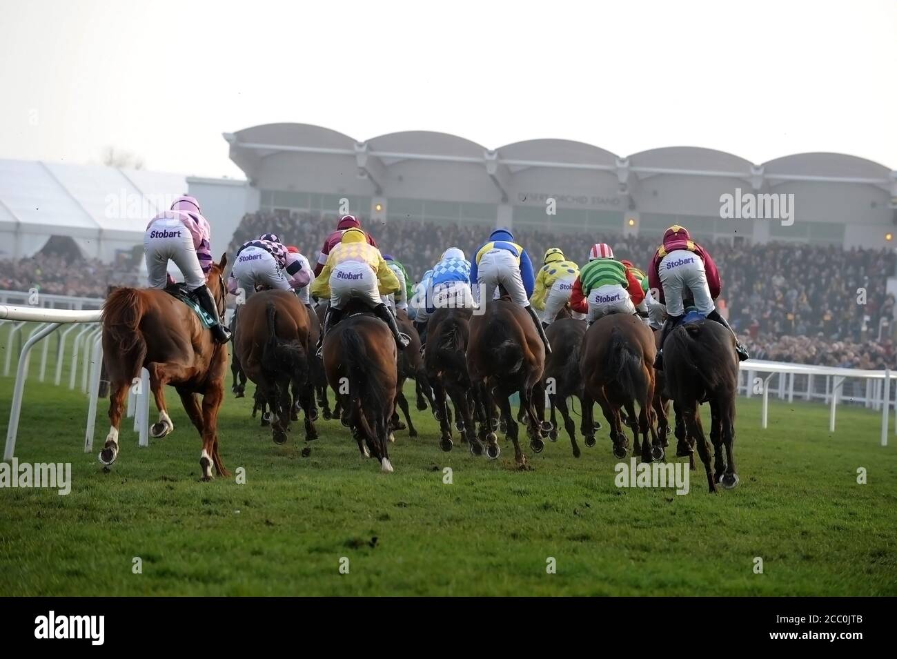 Cheltenham Gold Cup Day 14.03.14 gara 6 Foto Stock