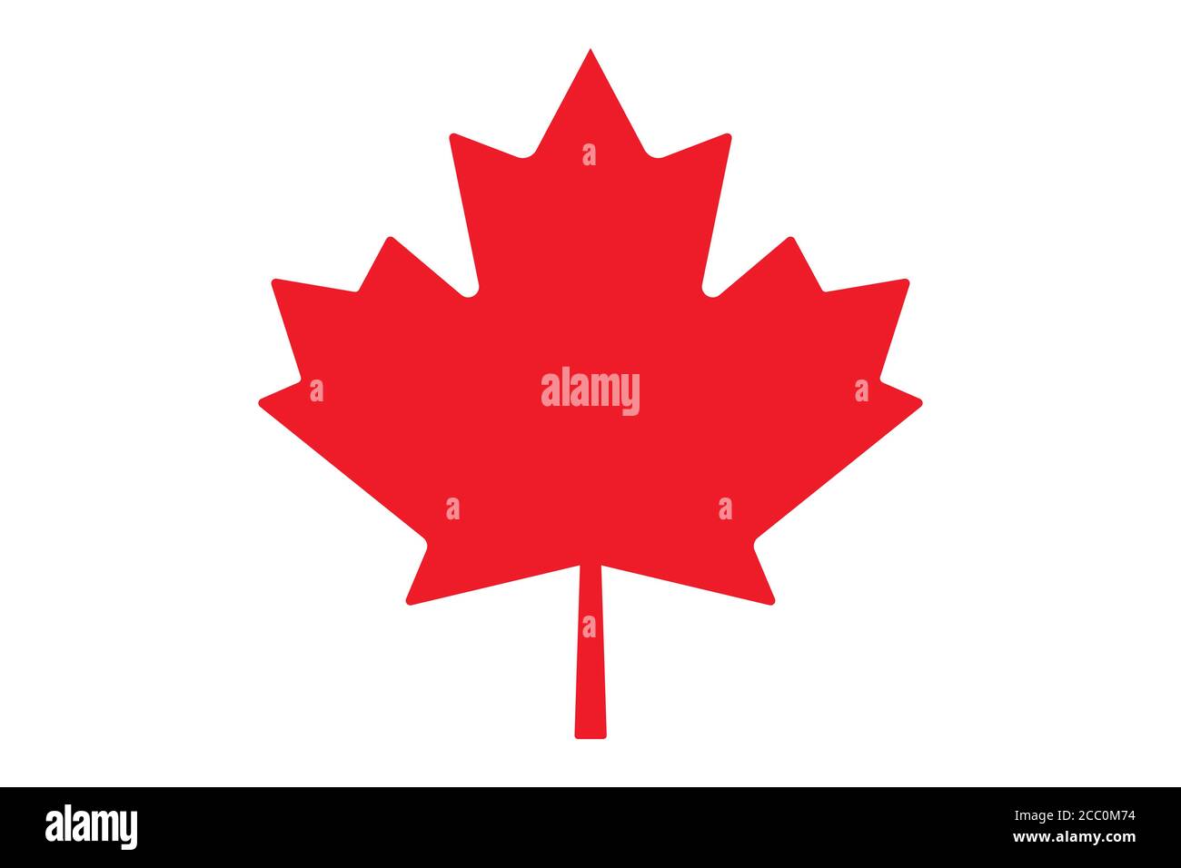 Icona vettore foglia acero. Illustrazione vettoriale foglia d'acero. Simbolo del vettore Canada Illustrazione Vettoriale