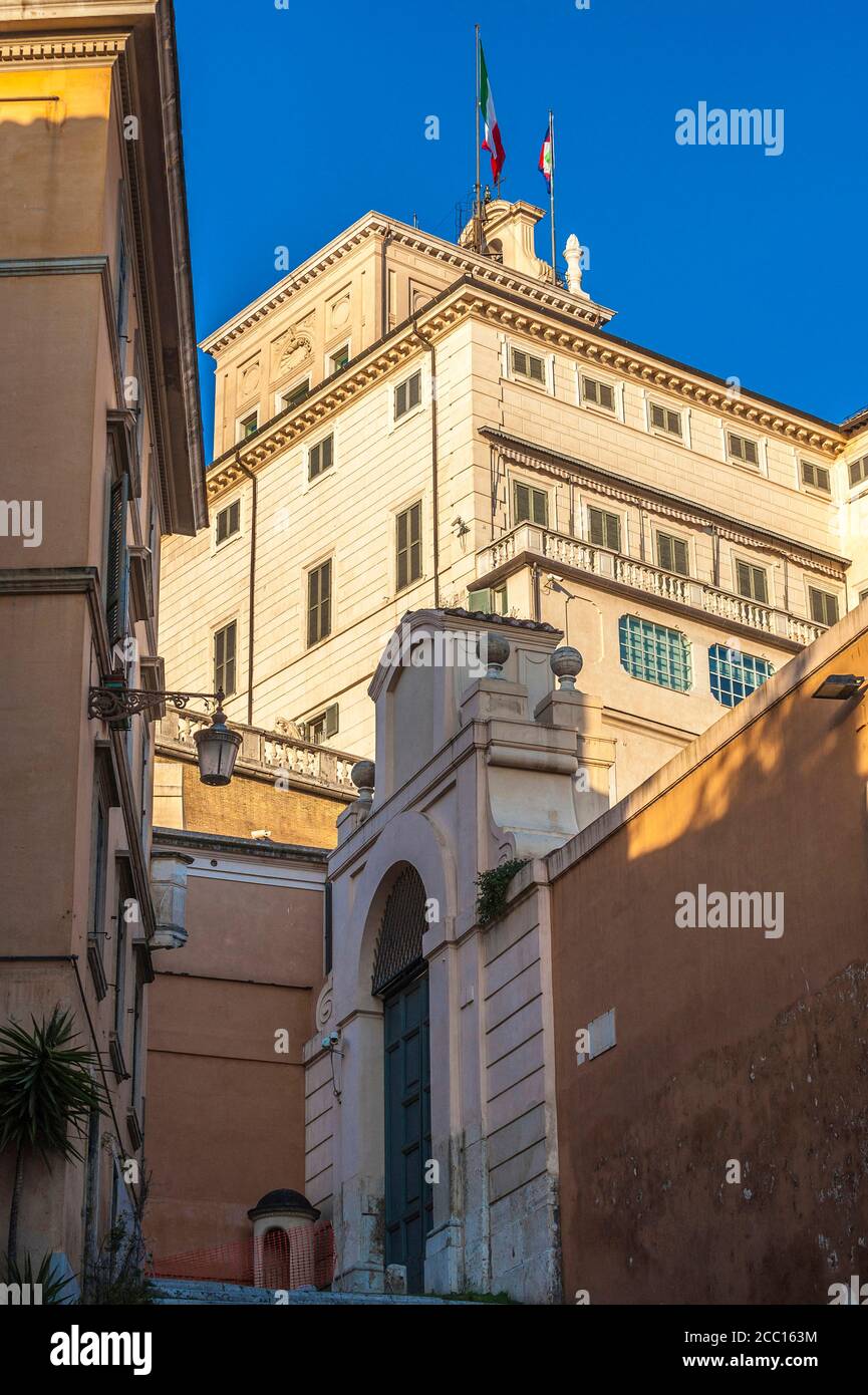 Europa, Italia, Roma, Palazzo del Quirinale (residenza del Presidente della Repubblica) Foto Stock