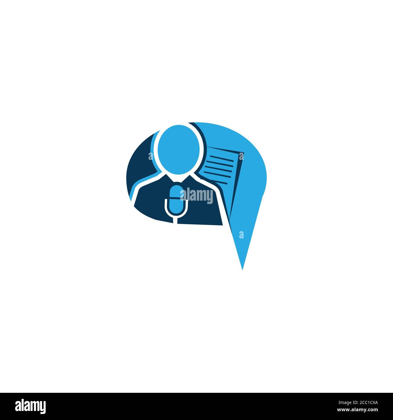 Le persone parlano del simbolo del concept design su sfondo bianco. Le persone parlano l'icona per la progettazione degli elementi. Illustrazione vettoriale EPS.8 EPS.10 Illustrazione Vettoriale